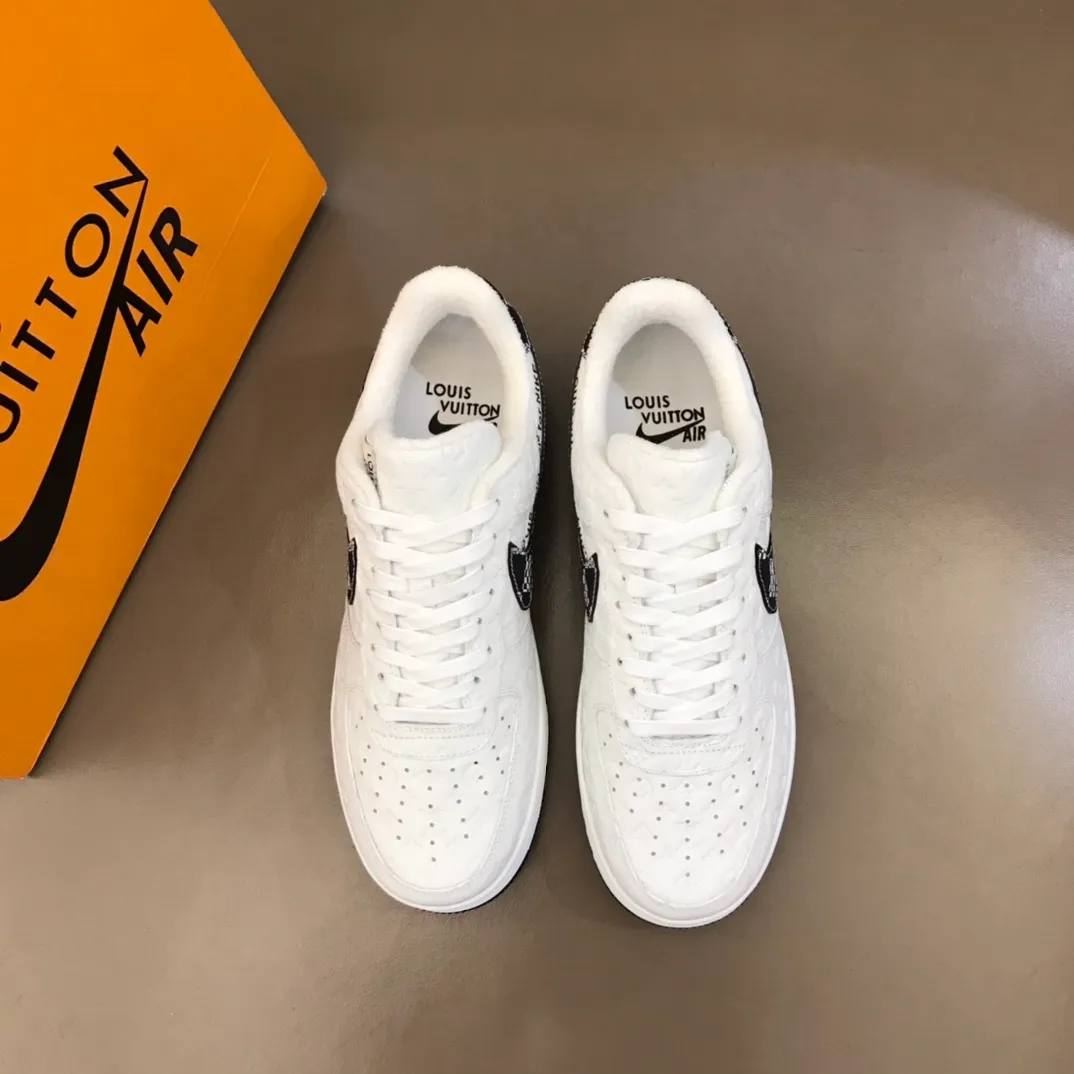 Men's shoes 💰p420 "*OUIS *UITTO*" x OFF-WHITE x Nike tripartite collaboration! Trendy and cool men's casual sports shoes with unrivaled color matching. The design idea basically continues the style of THE TEN. The Swoosh line and tongue label have a very familiar visual effect and are both fashionable and trendy! A must-have for fashionistas! The effect on your feet is absolutely stunning! (The original drawer packaging accessories are complete) Code number 38-45